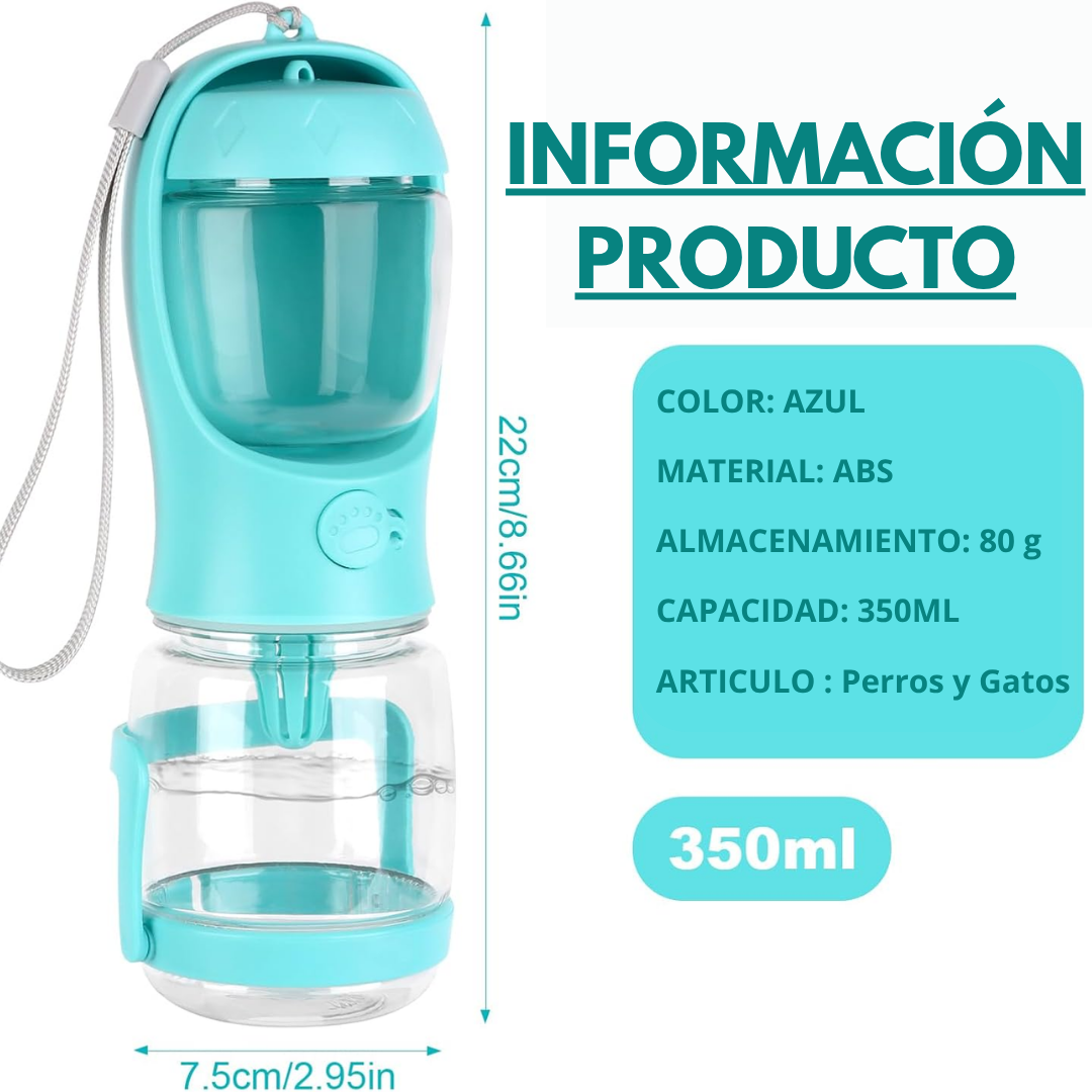 BOTELLA DE AGUA PORTATIL 2 EN 1