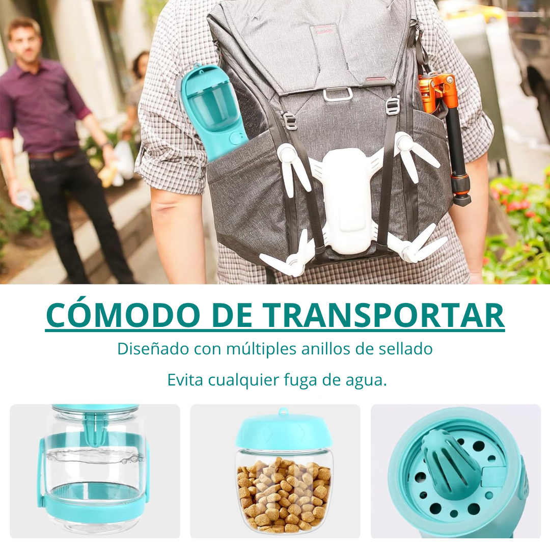 BOTELLA DE AGUA PORTATIL 2 EN 1